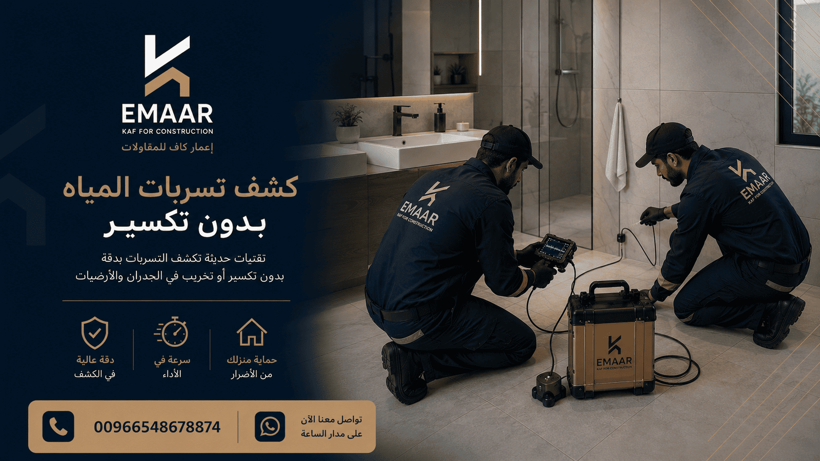 كشف تسربات معتمد بجدة - فني معتمد يستخدم أجهزة FLIR